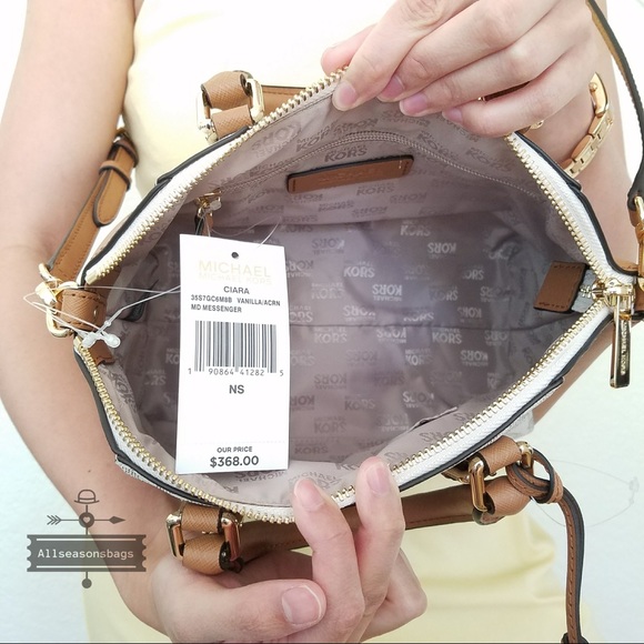 NWT Michael KORS Ciara Medium Messenger Satchel - Picture 8 of 8